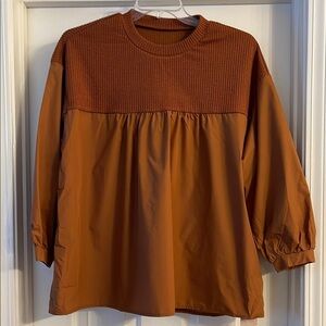 NWT Emery Rose Rust Orange Women's Top size M